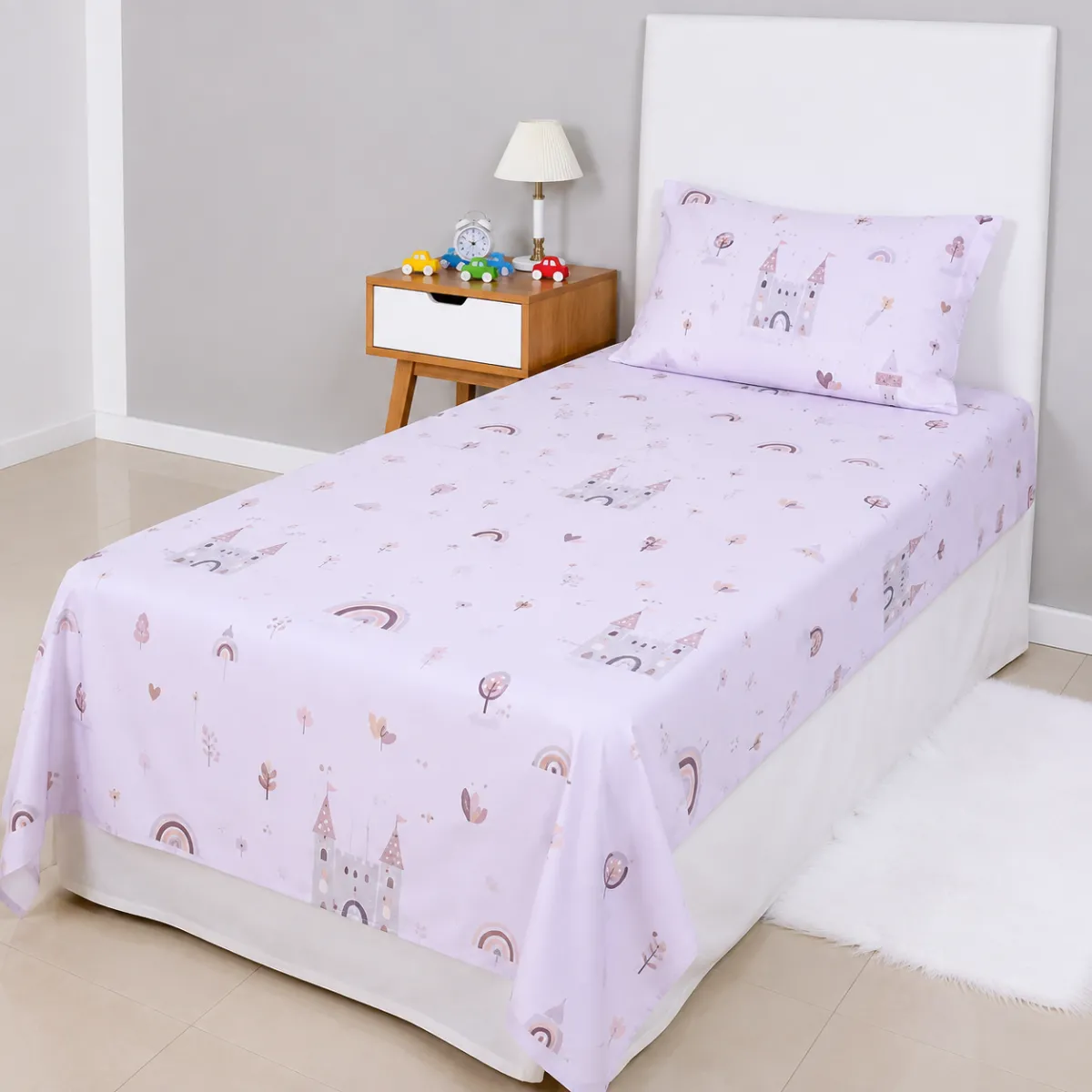 Juego de Sábana Premium Washed Infantil   1 1/2 Plaza 600 H s3245